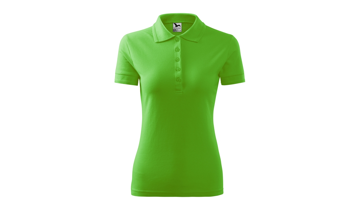 PIQUE POLO 210 Damen Polohemd - apfelgrün