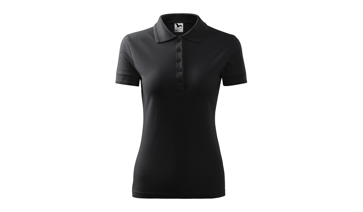PIQUE POLO 210 Damen Polohemd - ebony grau