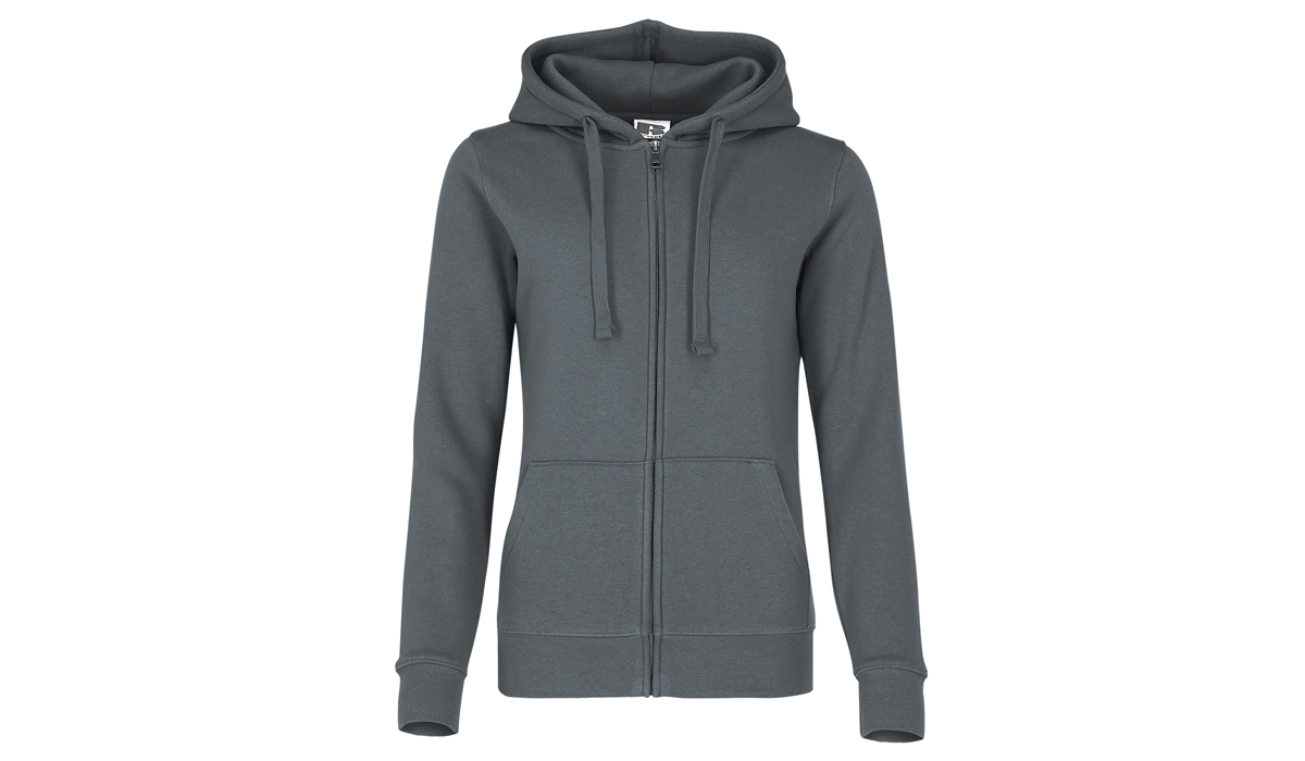 Ladies Authentic Hooded Sweat - gray