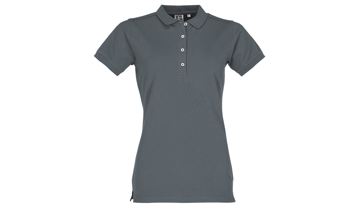 Ladies Körperbetontes Stretch Polo - convoy grey