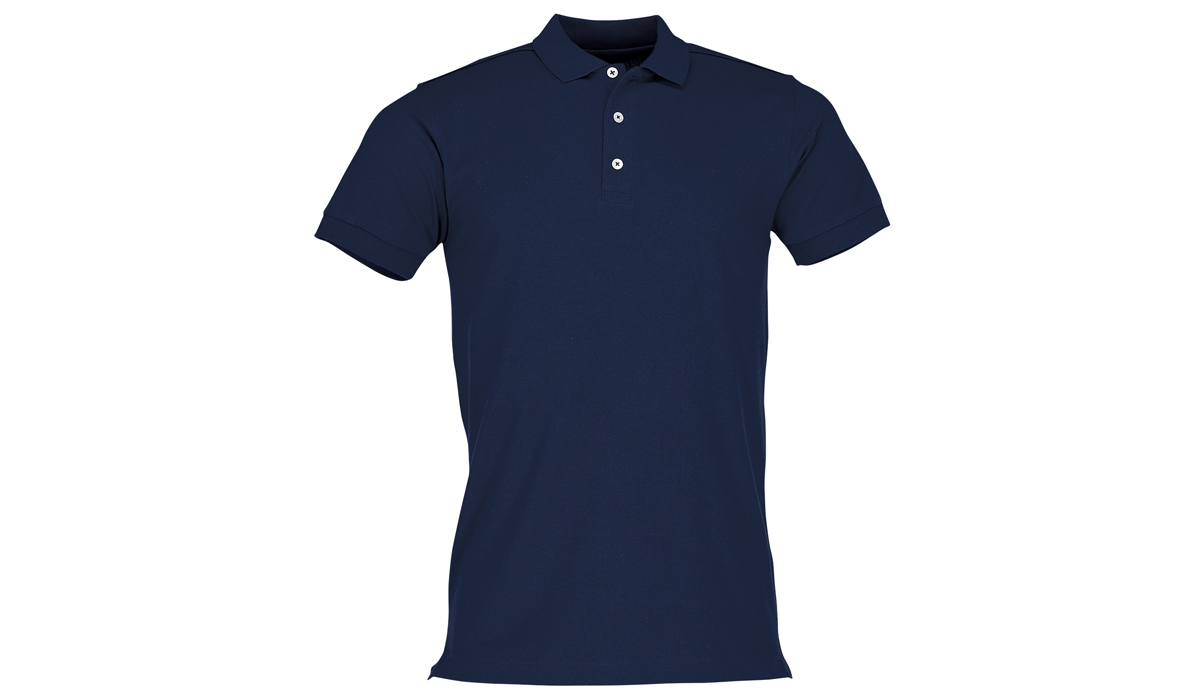 Mens Körperbetontes Stretch Polo - french navy