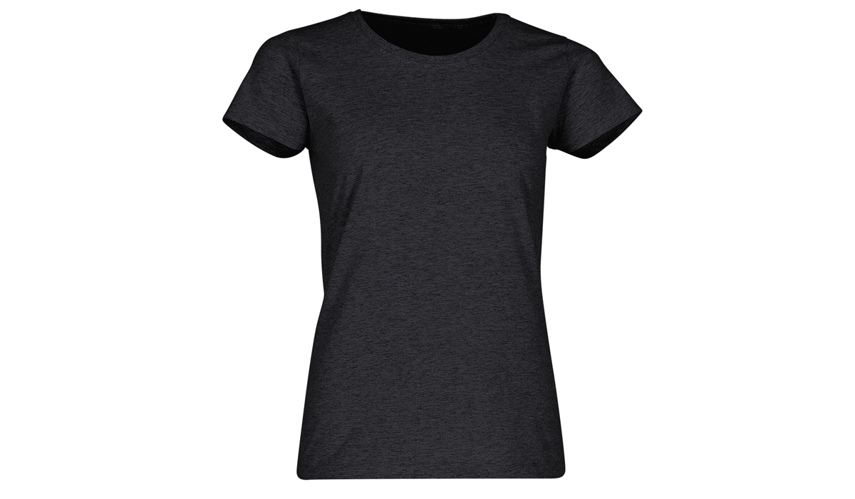 Valueweight T Lady-Fit T-Shirt - dunkelgrau meliert