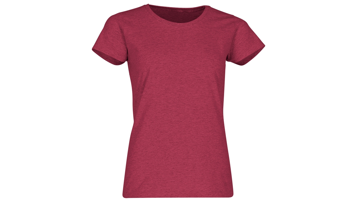 Valueweight T Lady-Fit T-Shirt - vintage rot meliert