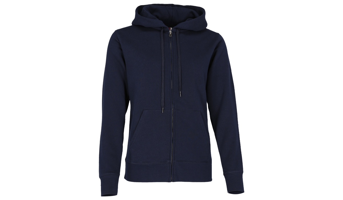 Premium Kapuzen-Sweatjacke Ladies - dunkle marine