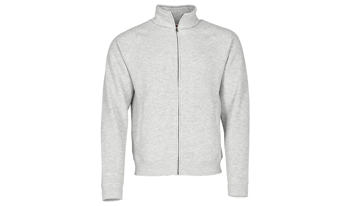 Premium Sweatjacke Men - graumeliert