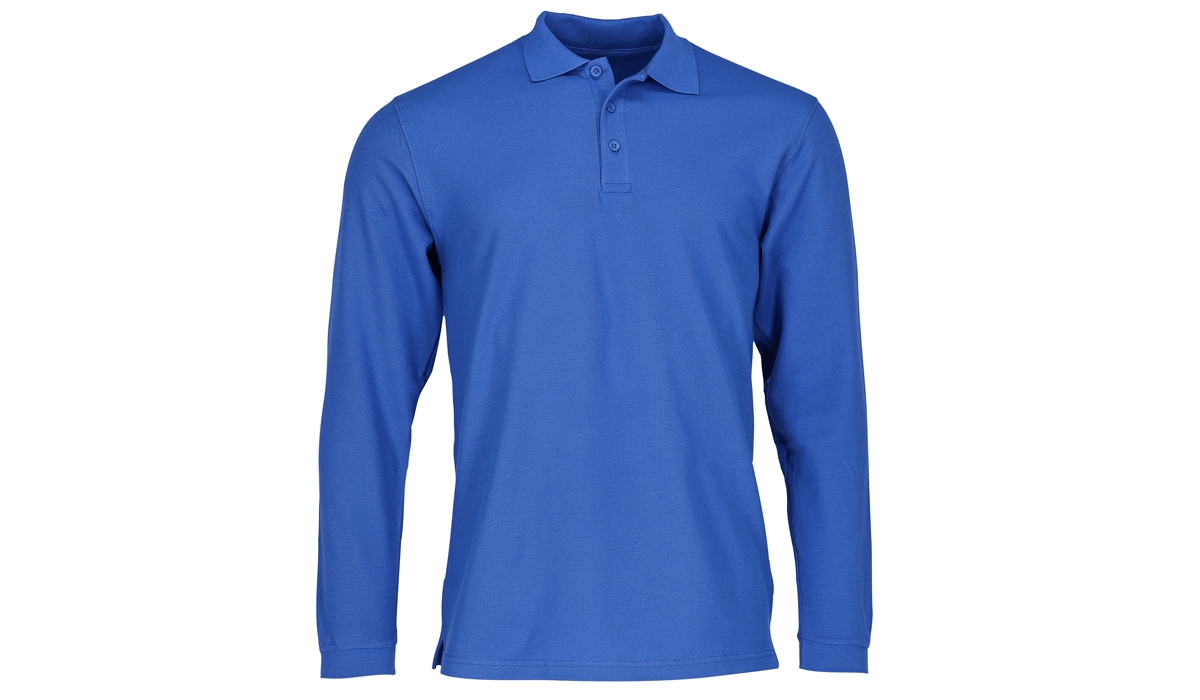 Premium Langarm-Polo Unisex - königsblau