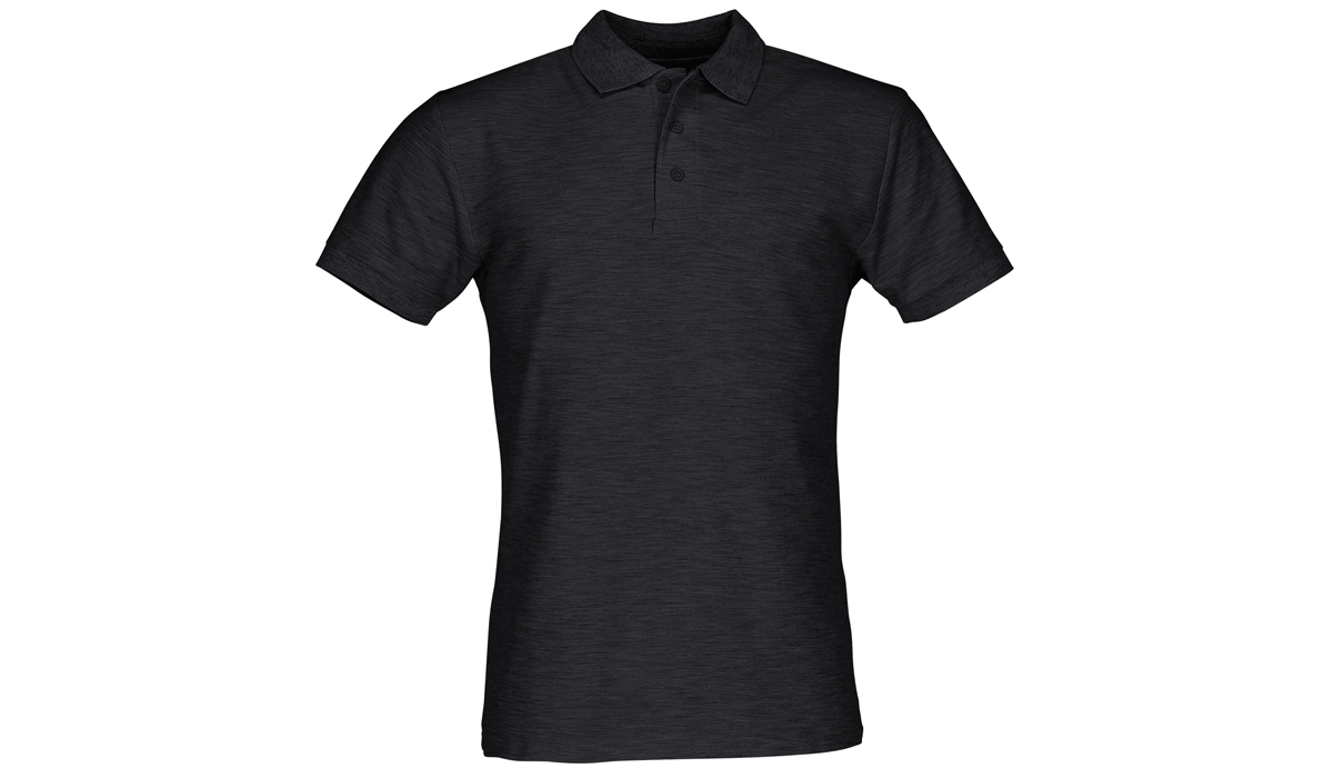 65/35 polo Men - mottled dark gray