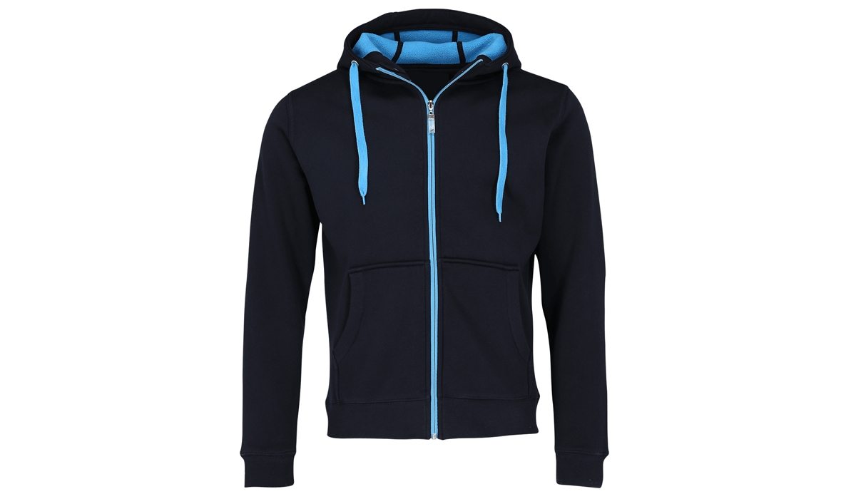 Doubleface Kapuzen-Jacke Unisex - marine/aqua