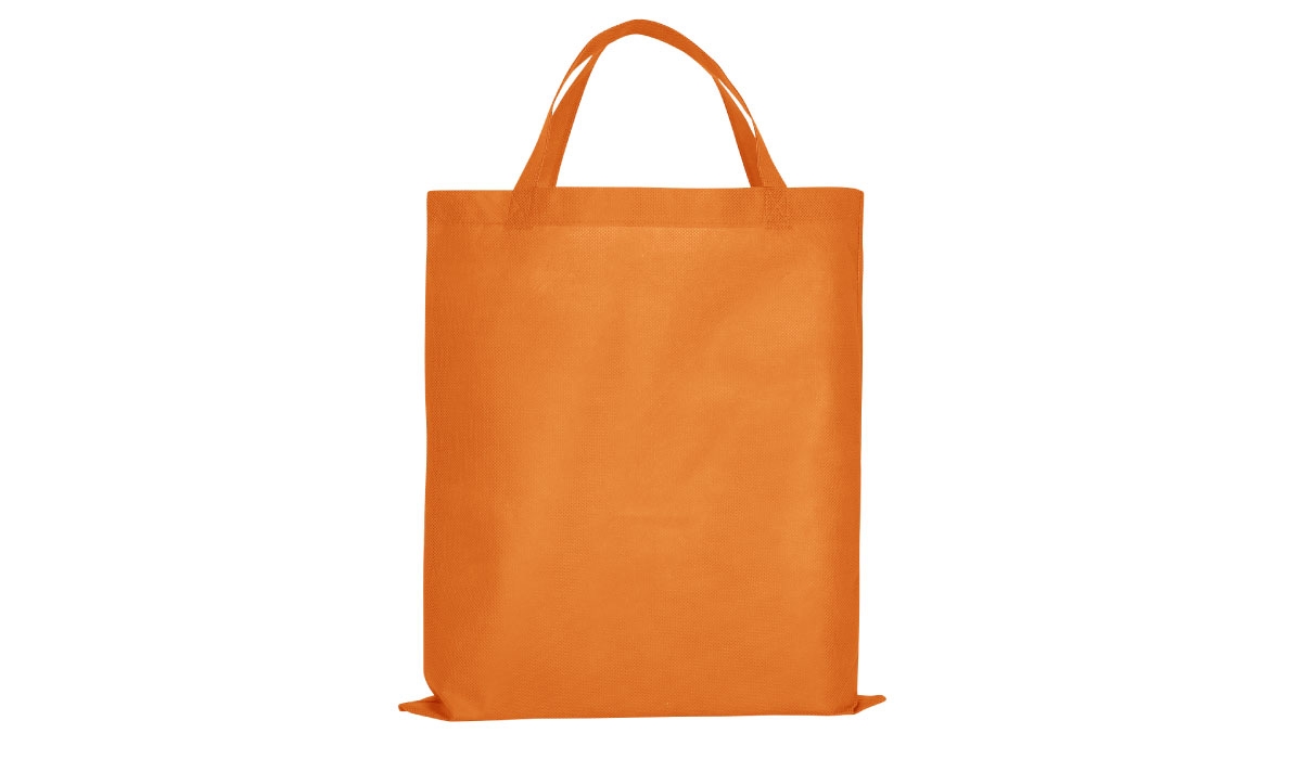Polypropylene bag Classic with two short handles - tangerine