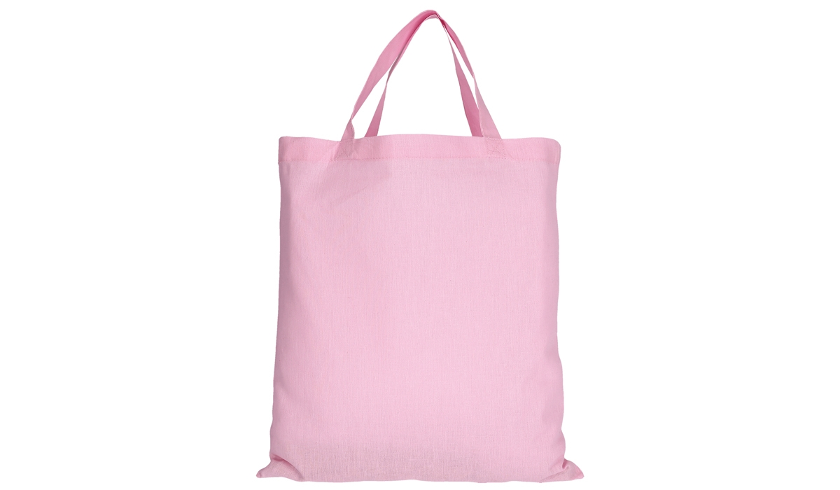 Baumwolltasche Classic mit zwei kurzen Henkeln - rosa