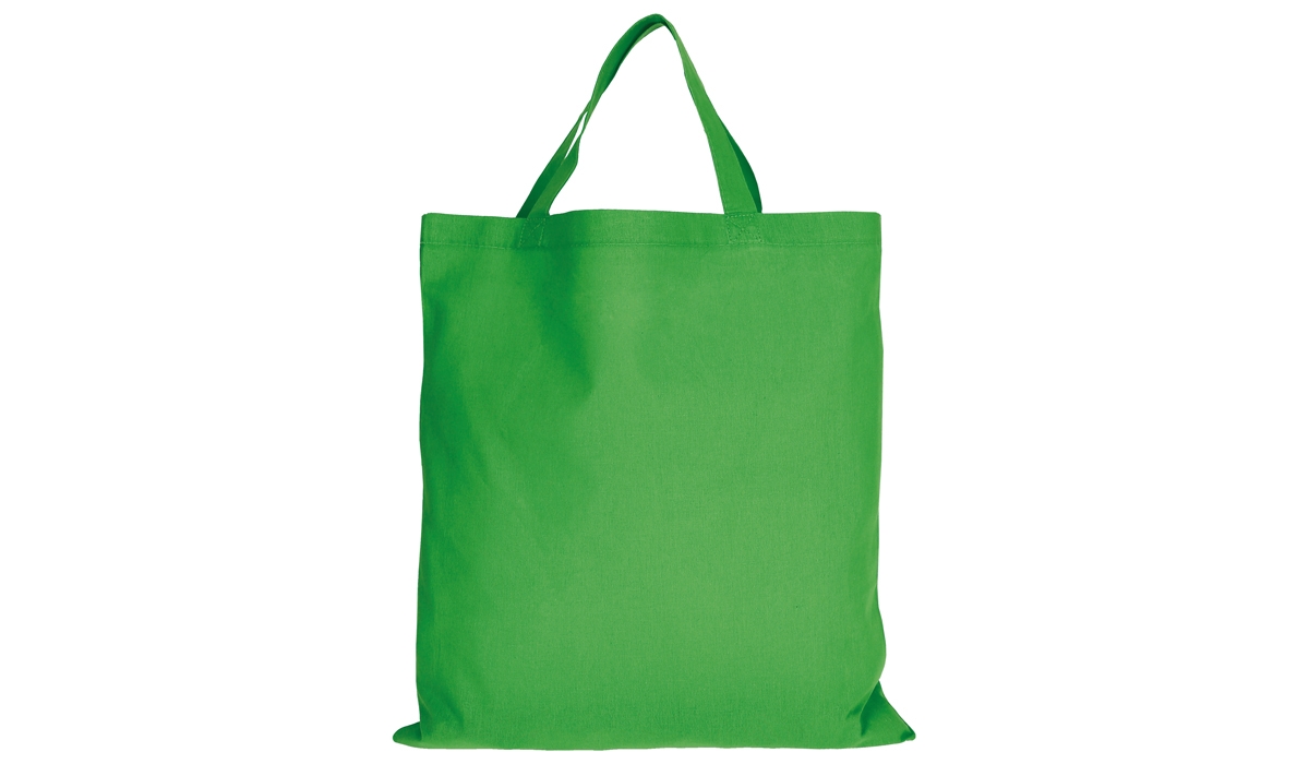Cotton bag Classic with short handles - may green