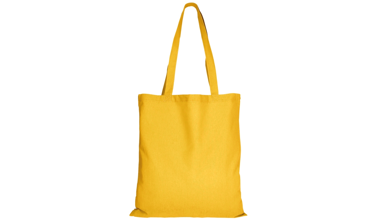 Cotton bag Classic with two long handles - sunflower yellow