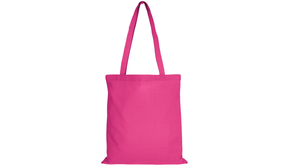 Baumwolltasche Classic mit zwei langen Henkeln - pink