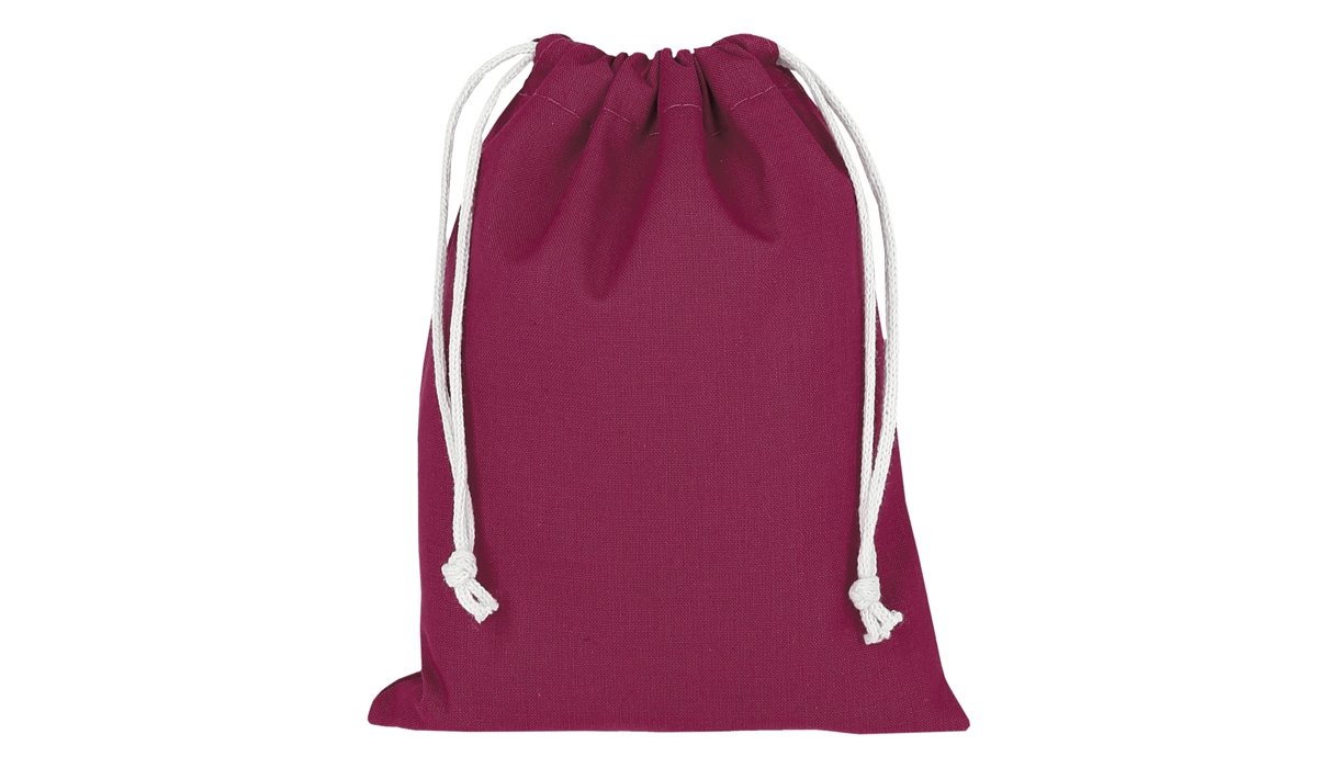 Pull bag with double drawstring 15 x 20 cm - bordeaux