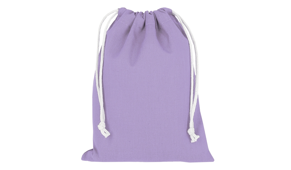 Pull bag with double drawstring 15 x 20 cm - lavender