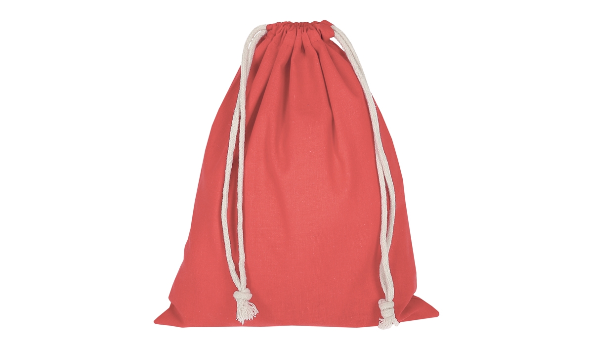 Pull bag with double drawstring 25 x 30 cm - salmon