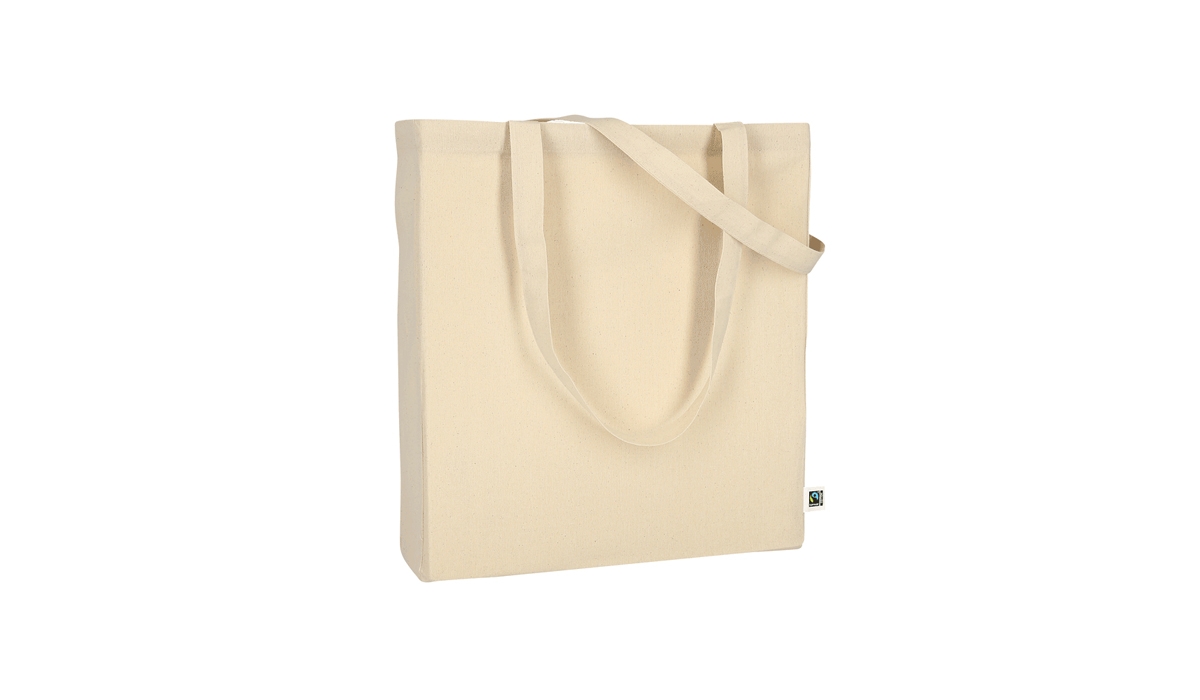 bag made of fair trade-certified cotton