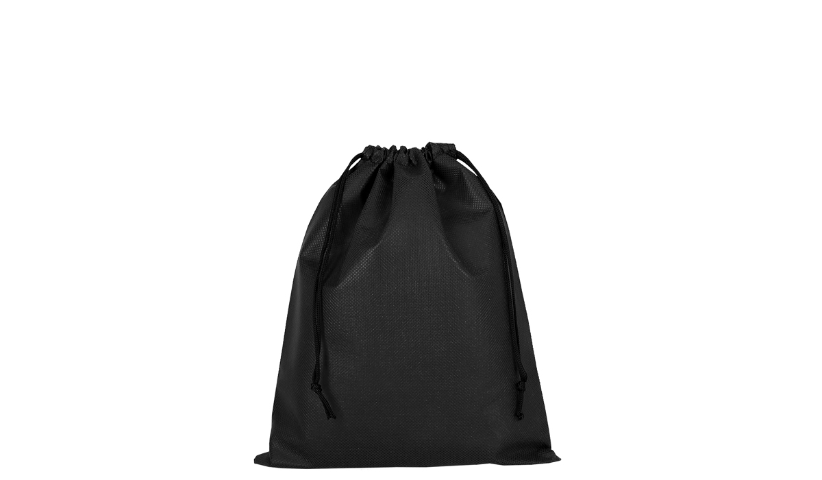 PP drawstring bag 25 x 30 cm - black