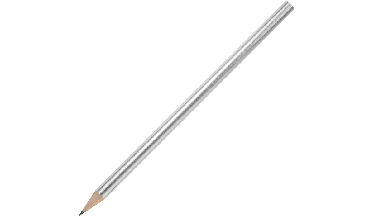 Bleistift lackiert - silber