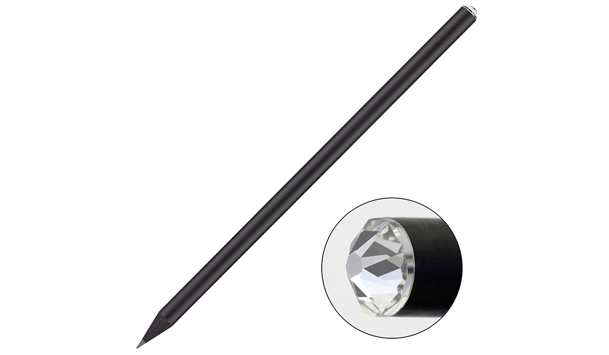 Crystal pencil - silver 001