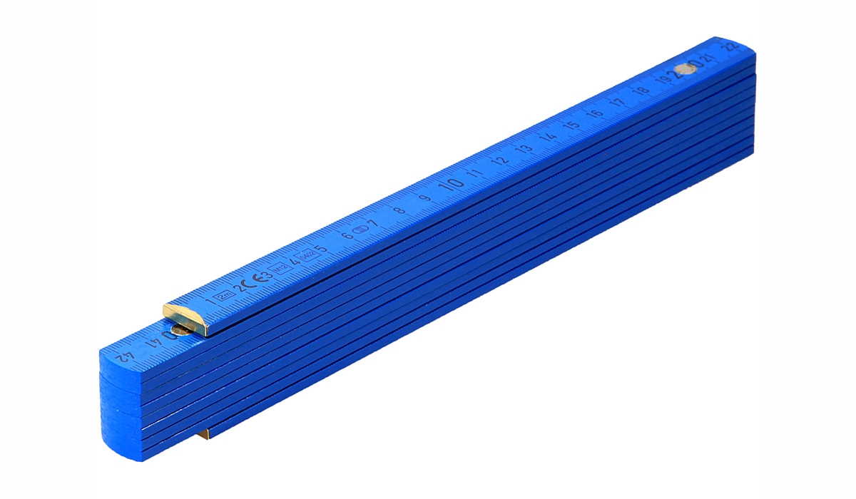 Holz-Zollstock Luxus - blau