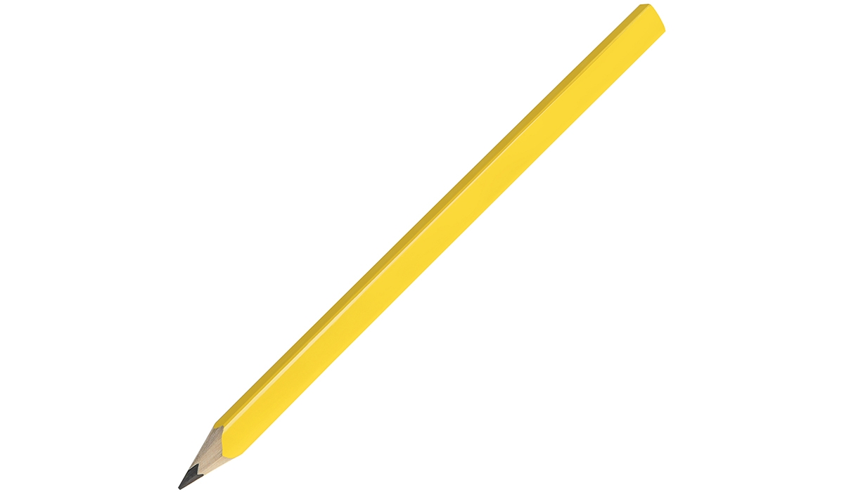 Carpenters pencil - yellow 1028