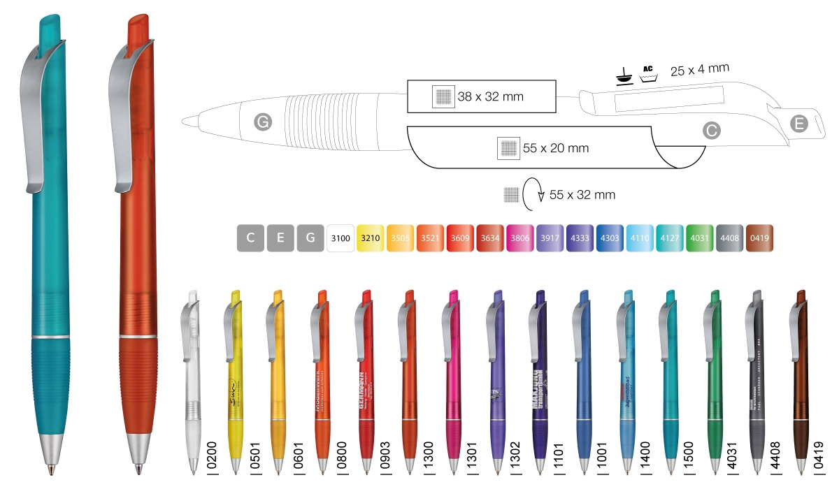 Ballpoint Pen Bond Frozen