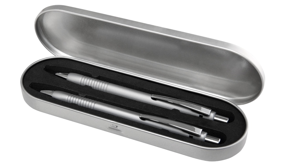Metal box for 2 pens
