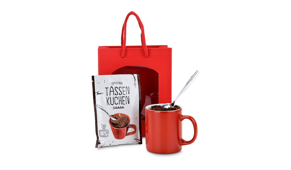 Geschenkset / Präsenteset: Tassenkuchen