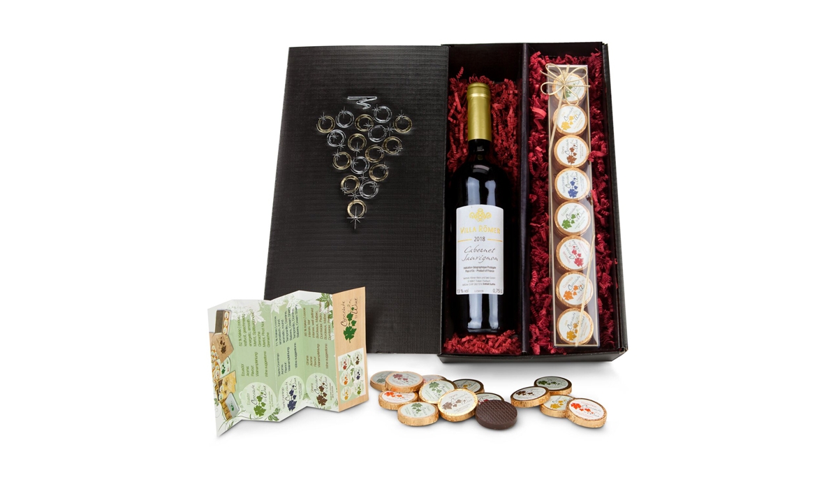 Geschenkset / Präsenteset: Chocolate for wine