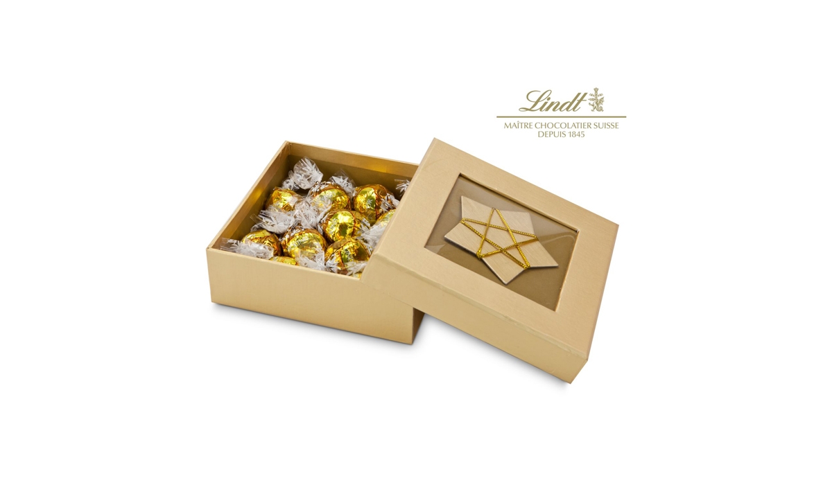 Geschenkset / Präsenteset: Goldene Schachtel