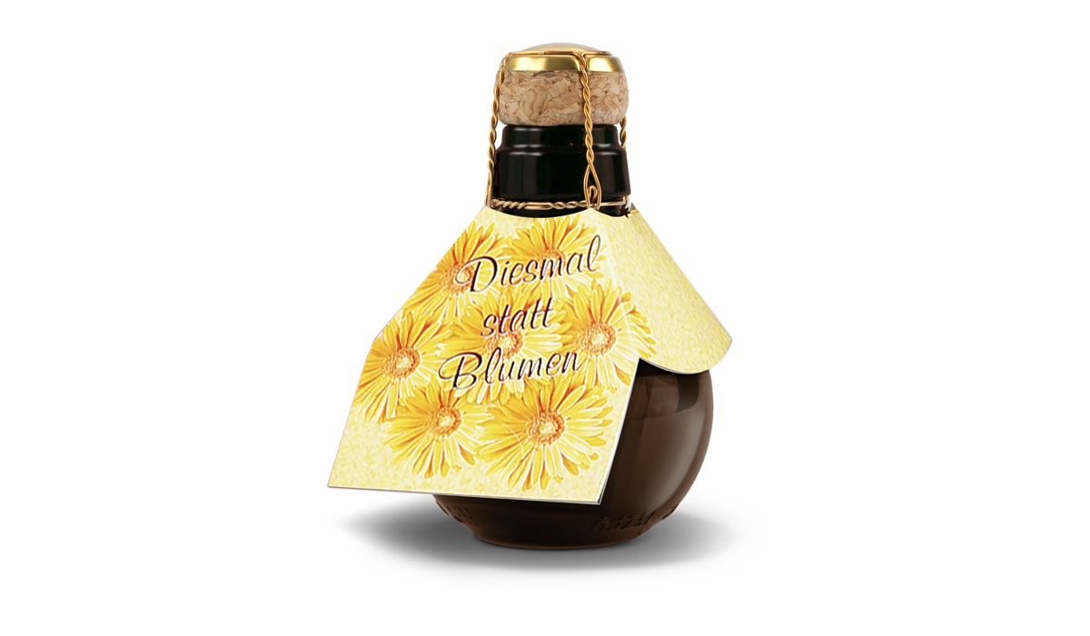 Kleinste Sektflasche der Welt Diesmal statt Blumen, 125 ml