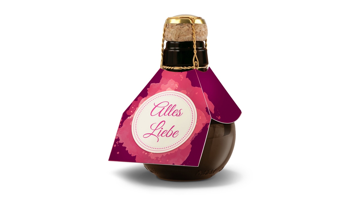 Kleinste Sektflasche der Welt Alles Liebe, 125 ml