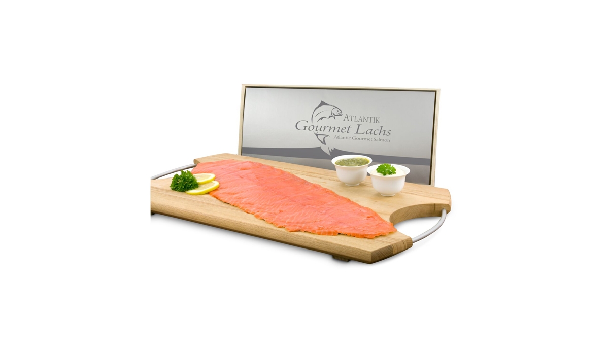 Geschenkartikel / Präsentartikel: Lachs-Geschenk: Gourmet