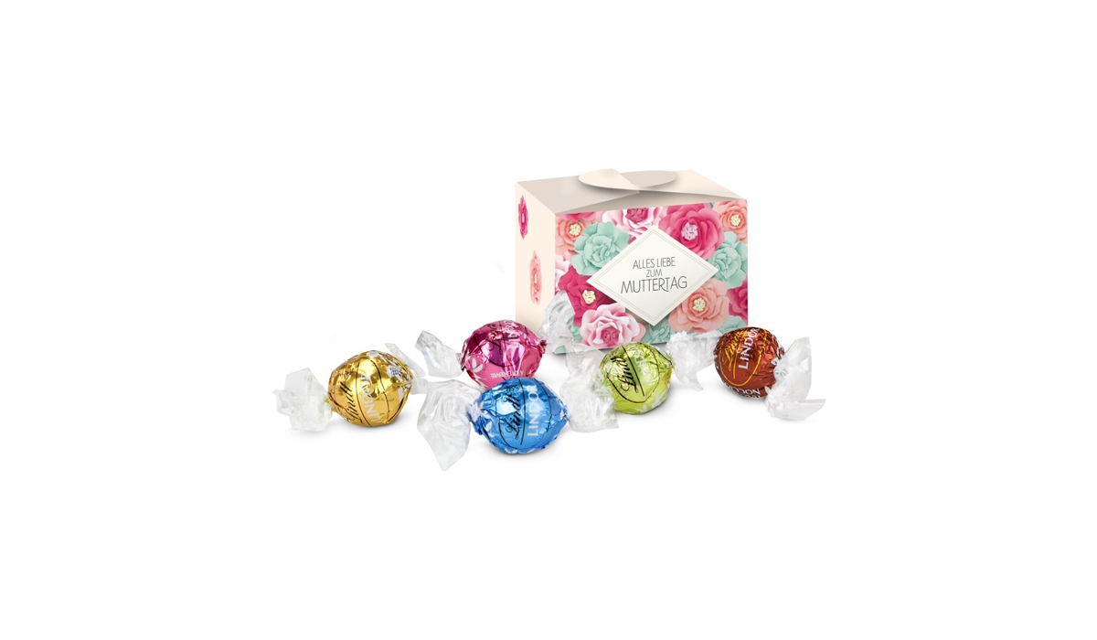 Geschenkartikel: Lindt süßes Danke, Pralinenschachtel Muttertag, 5 Lindorkugeln