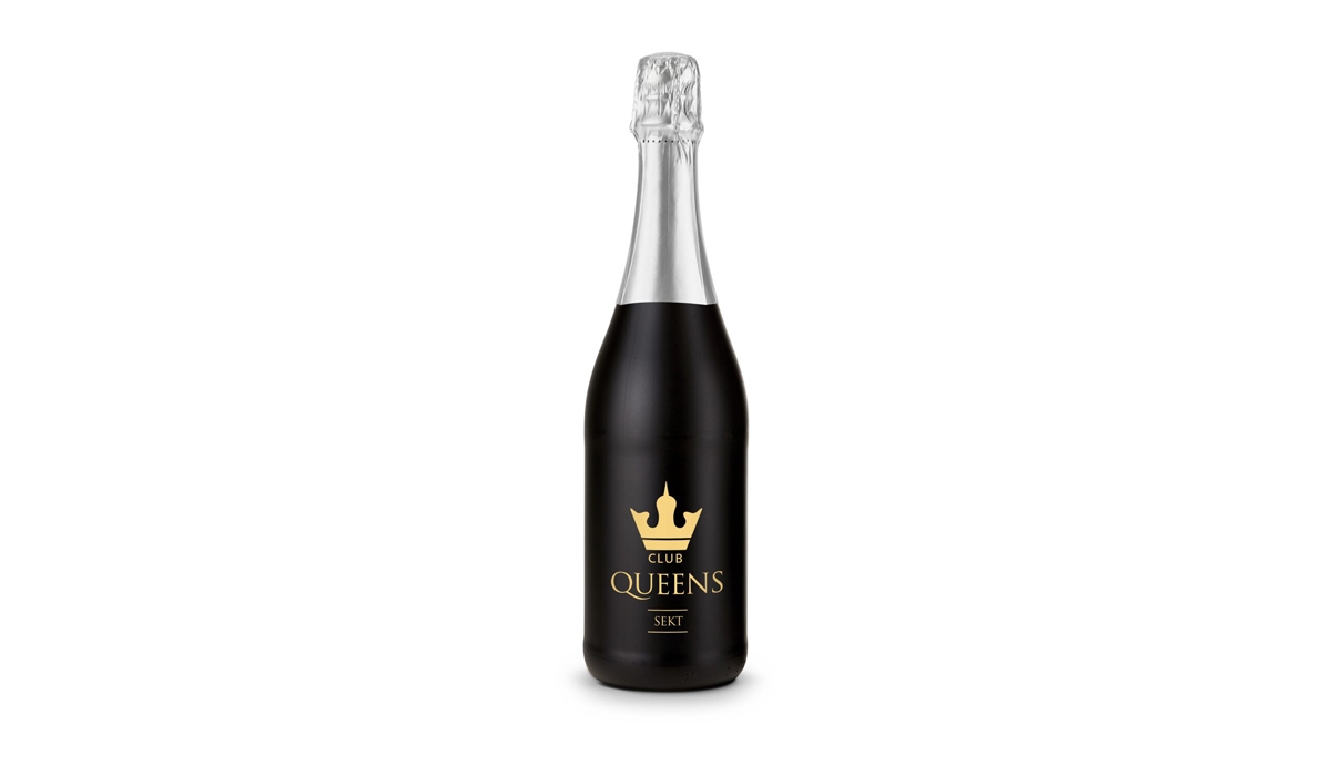 Sparkling wine Cuvée - Bottle black - Capsule silver, 0.75 l