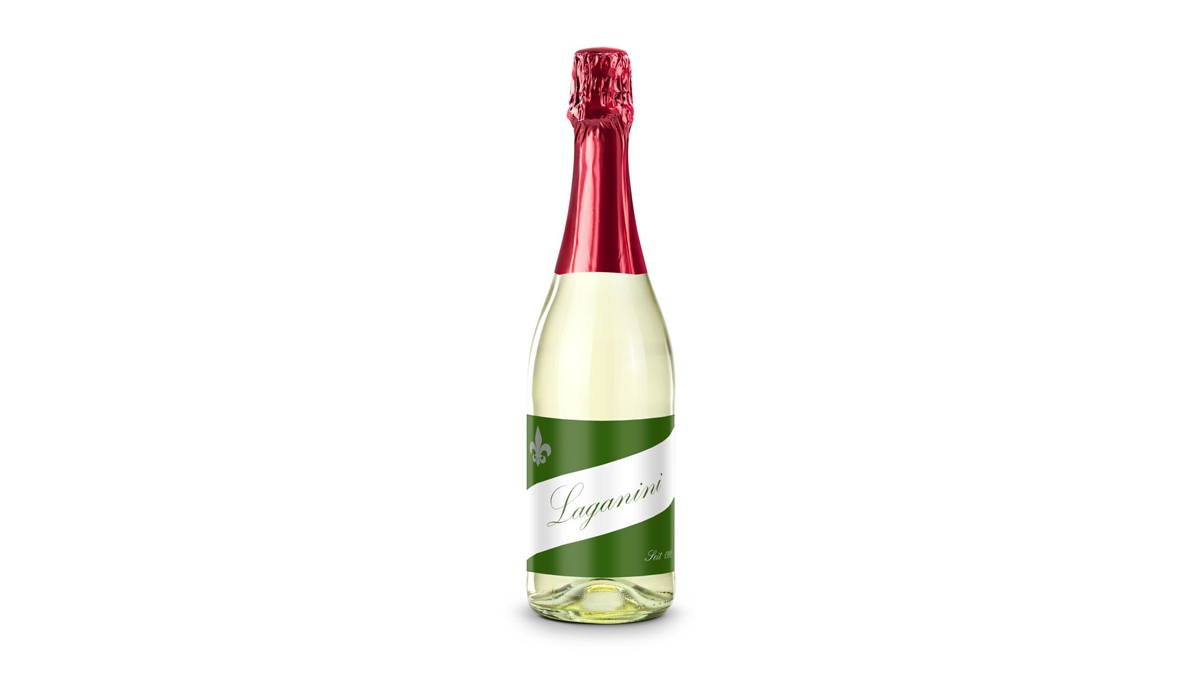 Sekt Cuvée - Flasche klar - Kapselfarbe Rot, 0,75 l