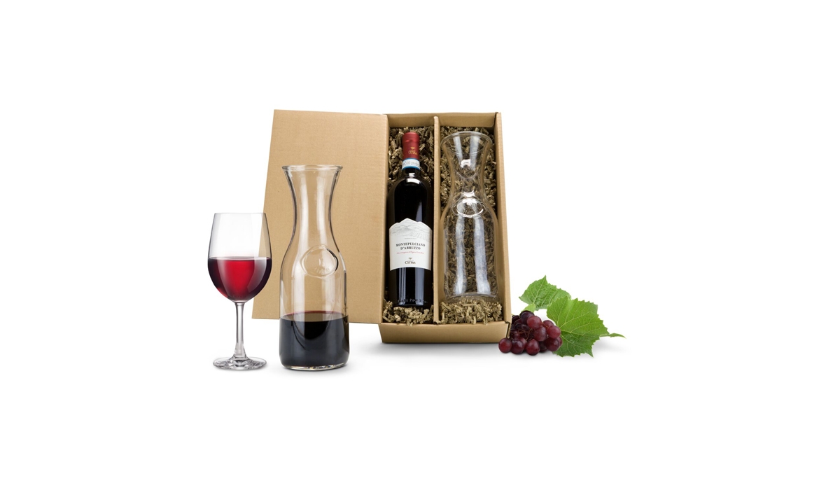 Gift box / Present set: Red wine & carafe