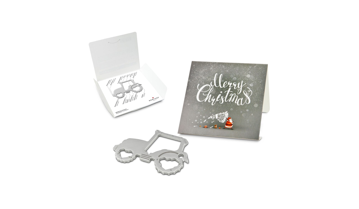 ROMINOX® Key Tool Tractor (18 Funktionen) Merry Christmas