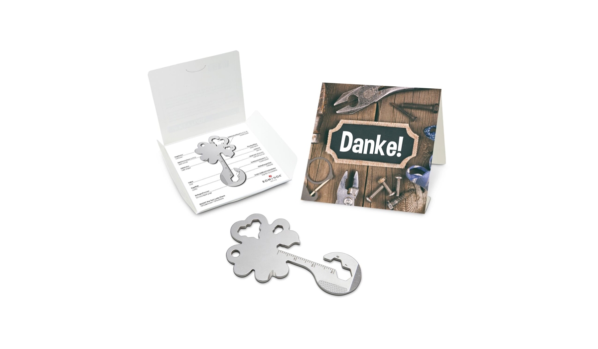 ROMINOX® Key Tool Lucky Charm (19 Funktionen) Danke