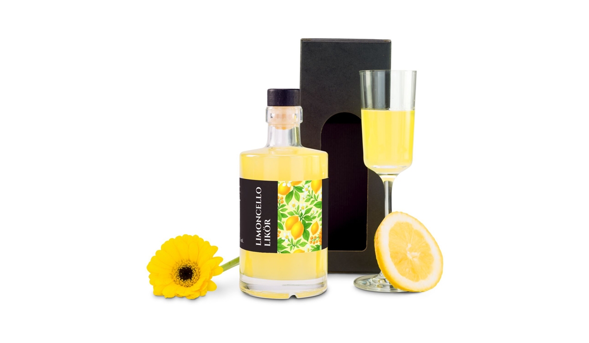 Gift box / Present set: Limoncello liqueur