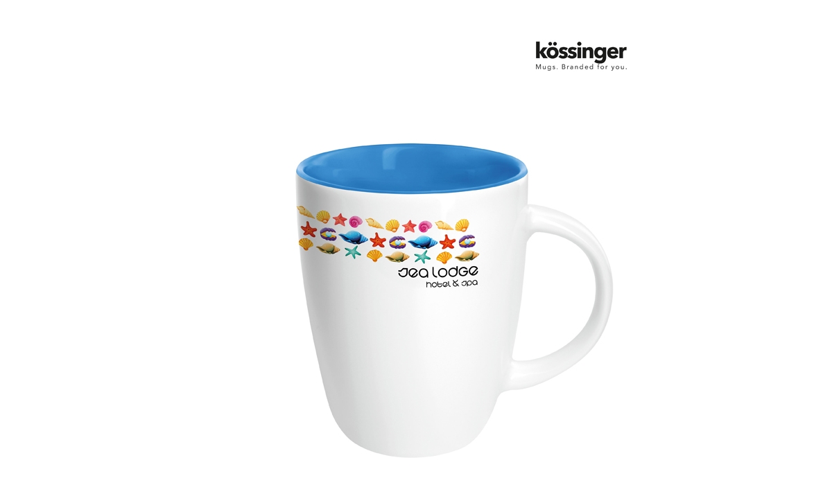 Mug Elektra inside sublimation - blue