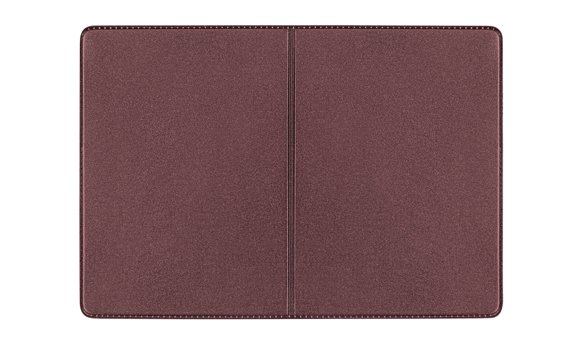 ID card pocket 2-fold reflective foil bordeaux