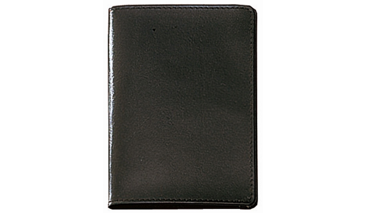 Ausweistasche LefastoffOffenkantig schwarz 5 Fächer