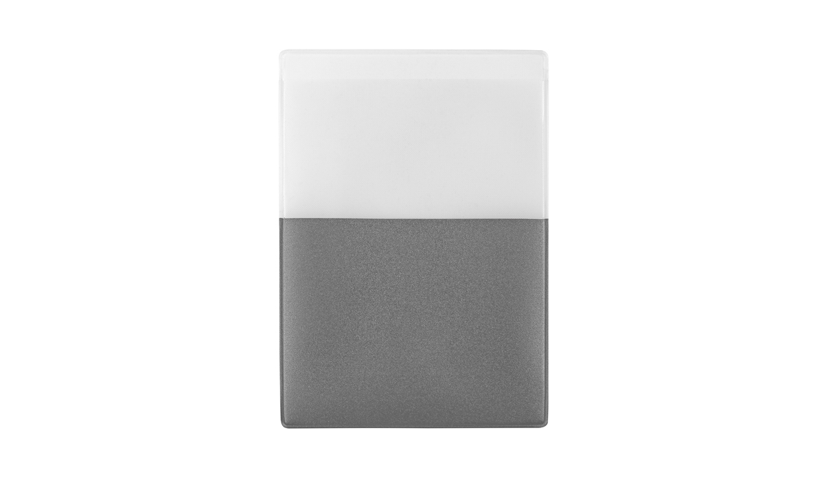 Car licence cover Steck! Reflective foil silver