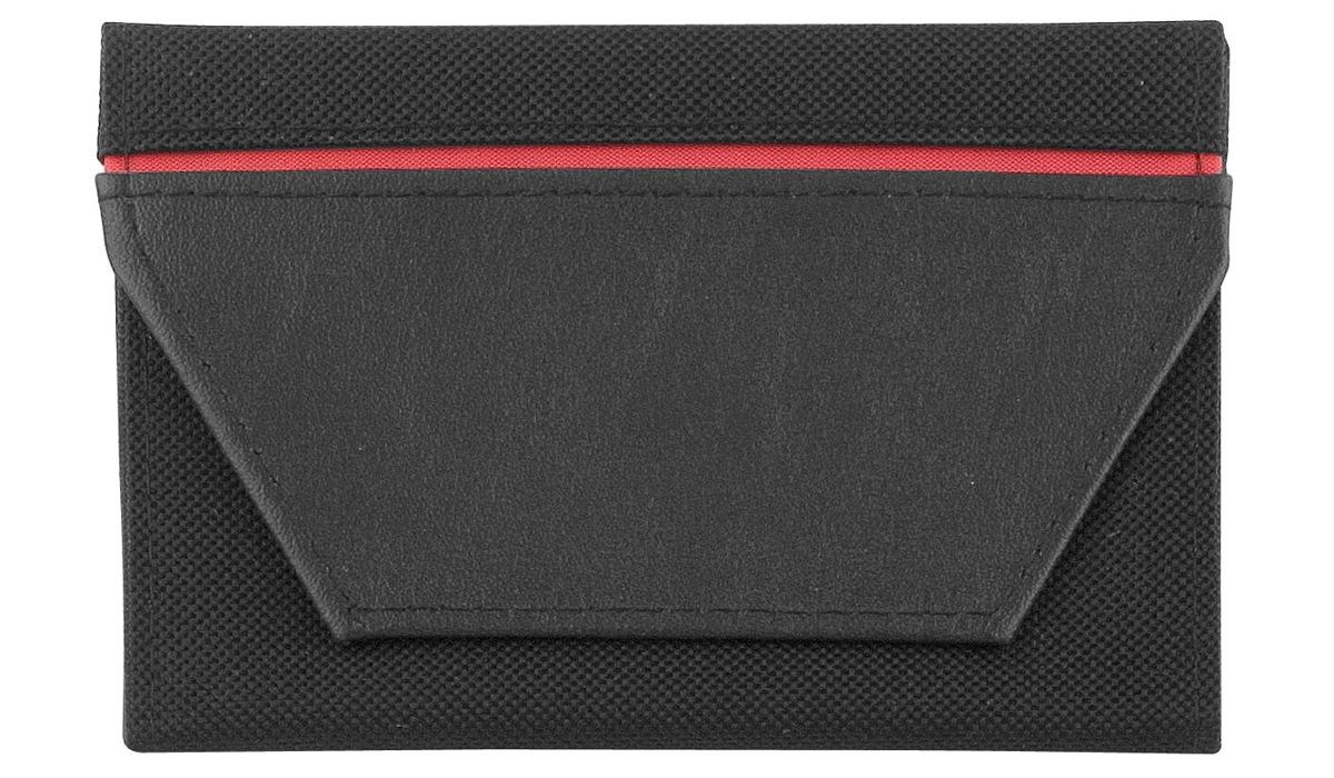 ColourStripe ID card holder black/red