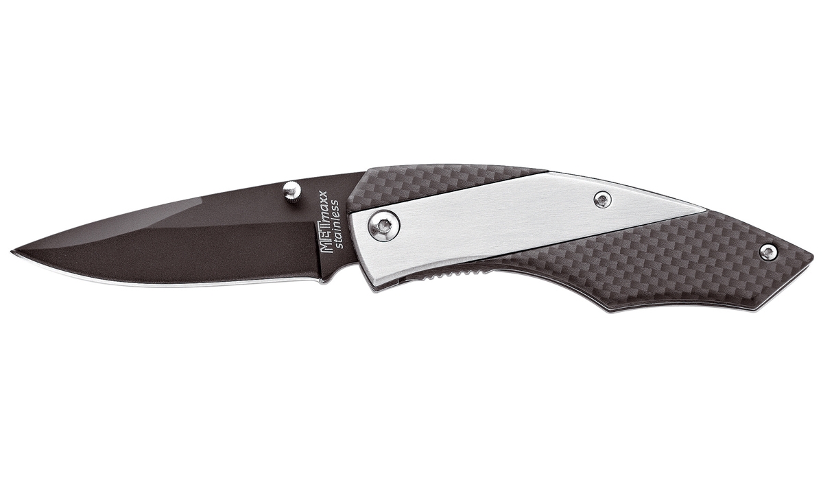 pocket knife SliderProCarbon silver