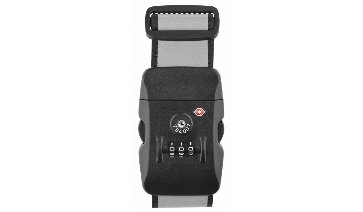 Luggage strap TSATravel silver
