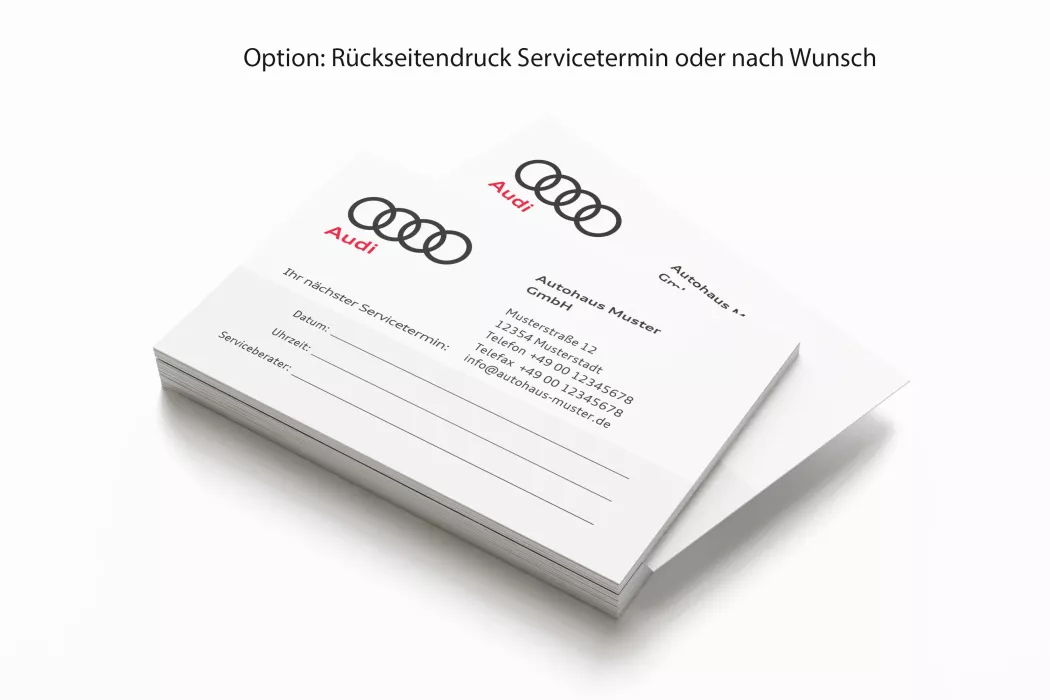 AUDI Partner Appointment Cards