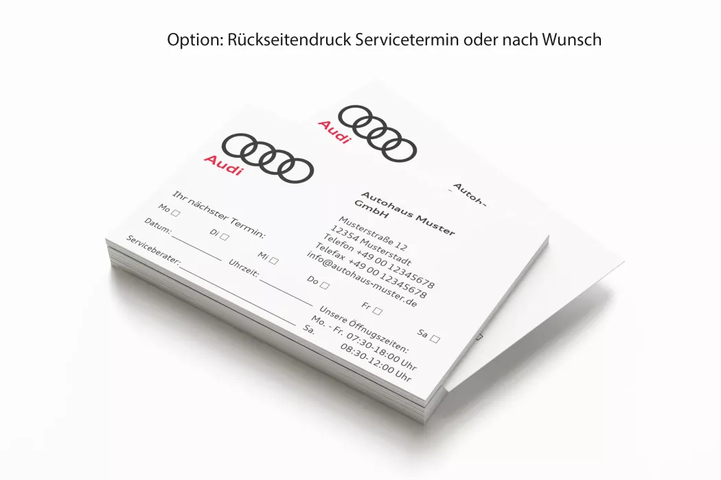AUDI Partner Appointment Cards Version 2